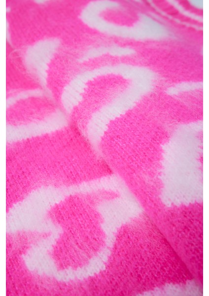 Summer Winter Club Kadın V Yaka Fitilli Kenarlı Kolsuzleopar Desen % 100 Ipek Şardonlu 2 Renk Süveter fiyatları