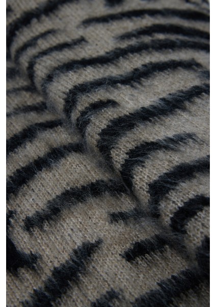 Summer Winter Club Kadın Şardonlu Polo Yaka Fitilli Kenarlı Kolsuz % 100 Ipek Süveter modelleri