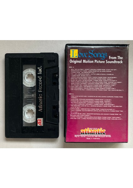 Love Songs From The Original Motion Picture Soundtrack Kaset (Dönem Endonezya Baskı Kaset) fiyatları
