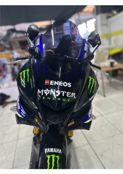 Yamaha Yzf R 25 Winglet Ön Gaga ,R25 Far Altı Grenajı Ham Siyah Renk 2019-2024 _supermoto