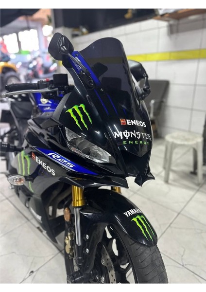 Yamaha Yzf R 25 Winglet Ön Gaga ,R25 Far Altı Grenajı Ham Siyah Renk 2019-2024 _supermoto