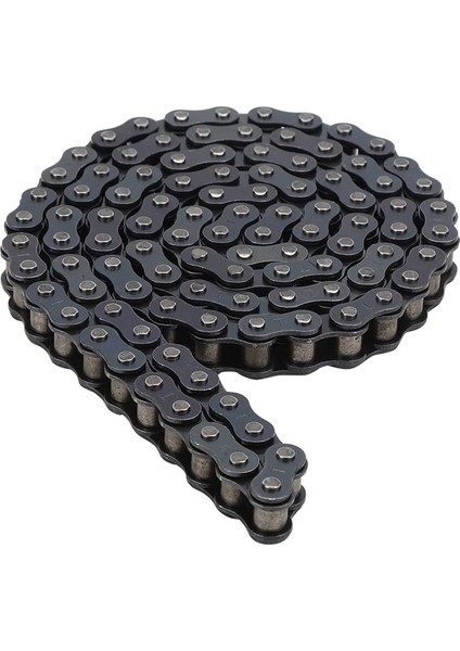 Motosiklet Teker Zinciri 428 / 128 Bakla Oringsiz Düz Siyah Zincir 428*128 L