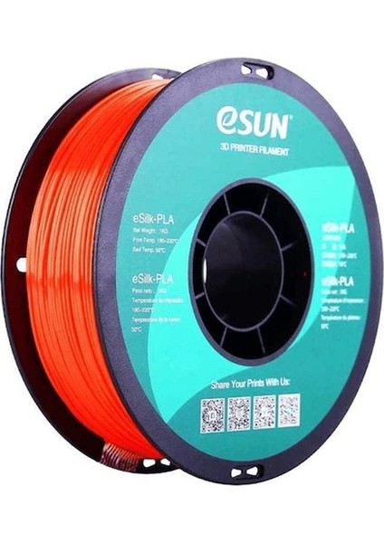 Urhanshop Esun Esilk-Pla Filament Sümbül 1.75MM 1 kg