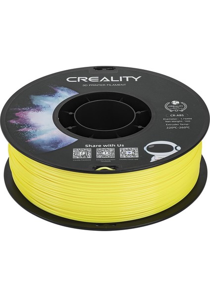 Cr-Abs Sarı Filament 1.75MM 1000GR