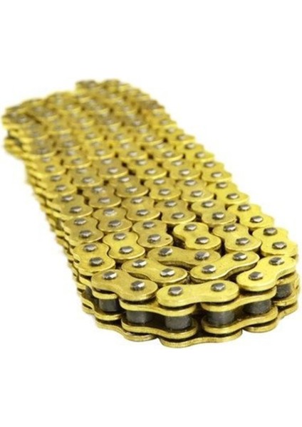 Honda CBF150,CB125E,CB125F,CBR125 R Uyumlu Teker Zinciri 428 /128 Bakla Oringli Gold Zincir