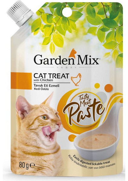 Garden Mix Tavuk Eti Ezmeli Kedi Ödülü 80 gr 13