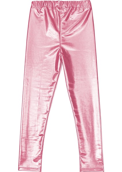 Kız Çocuk Pembe Metalik Parlak Tayt Dar Paça Orta Kalınlık ile Şık Tasarım modelleri