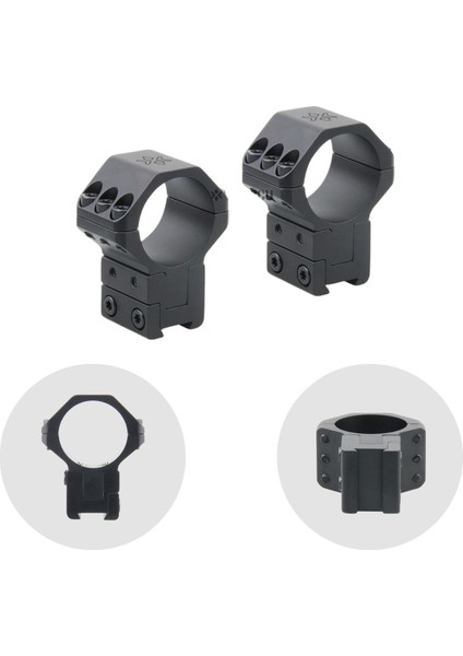 Nolımıt 30MM 40MOA Ayarlanır Dovetail Dürbün Montaj Halkası X-Accu
