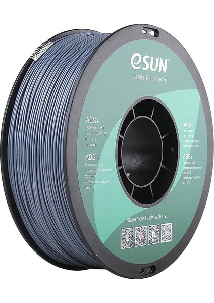Urhanshop Esun Abs+ Filament Gri 1,75MM 1kg