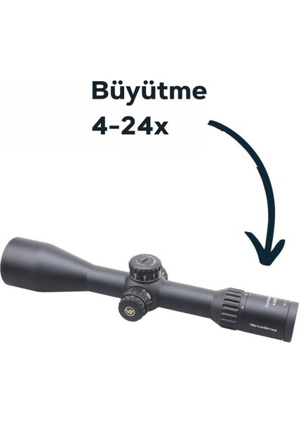 Continental X6 4-24X56 Mbr Ffp 34MM Uzun Mesafe Yivli Tüfek Dürbünü modelleri