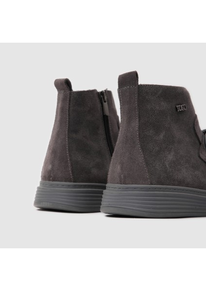 Kadın Metal Aksesuarlı Casual Bot 060165 Gri 40 indirimleri