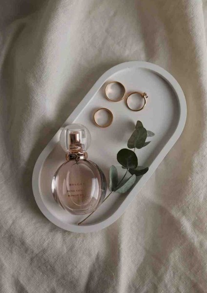 MelttCandle Dekoratif Oval Sunumluk Tepsi fiyatları