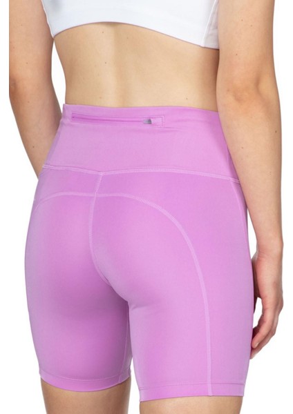 Epic Fast Women's Running Shorts Tayt 3 Cepli Biker Tayt Şort Lila fiyatları