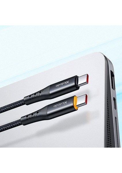 CA-3460 100W Usb-C - Usb-C Şarj ve Data Kablosu -1.2 M Siyah