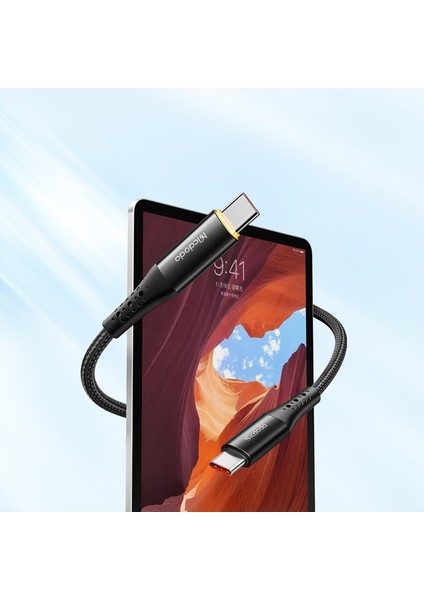 CA-3460 100W Usb-C - Usb-C Şarj ve Data Kablosu -1.2 M Siyah