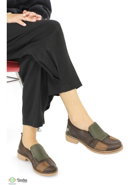 Kadın Hakiki Deri Günlük Ortopedik Bağcıksız Klasık Tarz Ayakkabı M25/KA3595 indirimleri