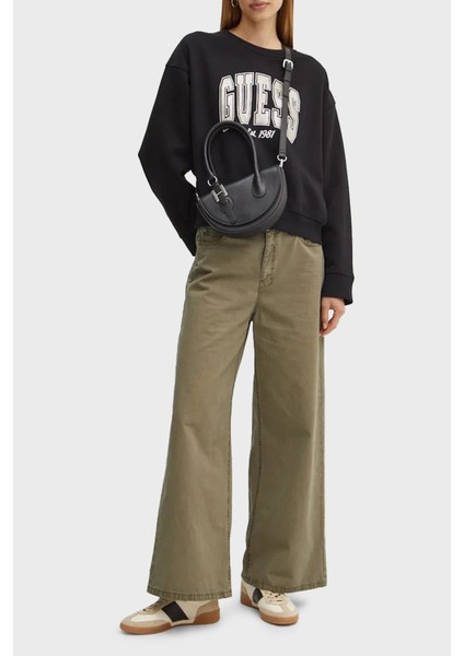 Cn College Pamuklu Relaxed Fit Bisiklet Yaka Sweat W4BQ10KBY51 Bayan Sweat W4BQ10 KBY51 Jblk modelleri