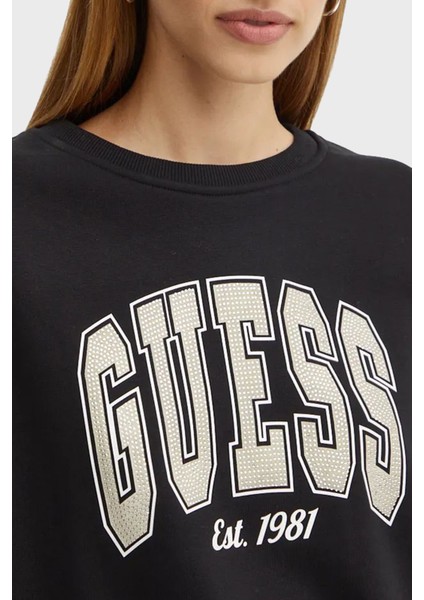 Cn College Pamuklu Relaxed Fit Bisiklet Yaka Sweat W4BQ10KBY51 Bayan Sweat W4BQ10 KBY51 Jblk fırsatları
