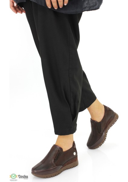 Kadın Hakiki Deri Ortopedik Günlük Dolgu Topuk Ayakkabı M25/KA3570 fiyatları