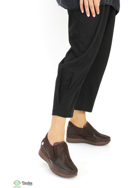 Kadın Hakiki Deri Ortopedik Günlük Dolgu Topuk Ayakkabı M25/KA3570 fırsatları