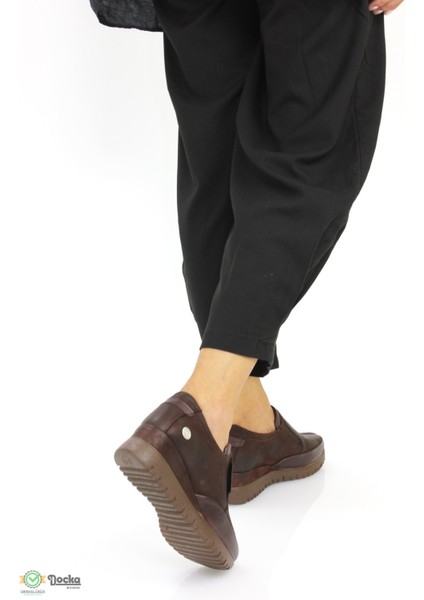 Kadın Hakiki Deri Ortopedik Günlük Dolgu Topuk Ayakkabı M25/KA3570 indirimleri