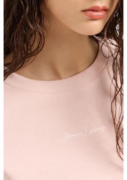Pamuklu Regular Fit Bisiklet Yaka Sweat Bayan Sweat 6DYM70 Yjeez 14BQ