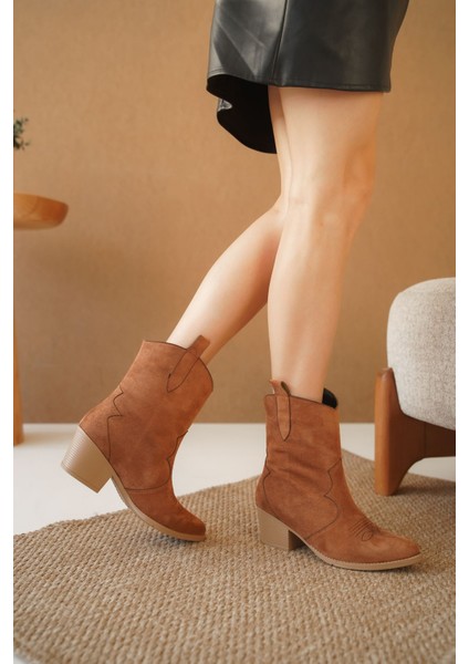 Kadın Lover Kovboy Bot Taba Süet
