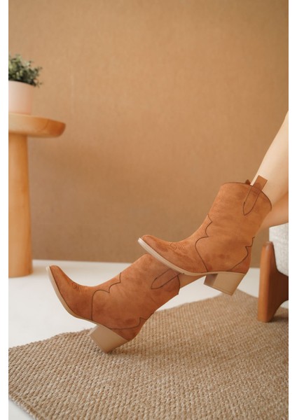 Kadın Lover Kovboy Bot Taba Süet fiyatları