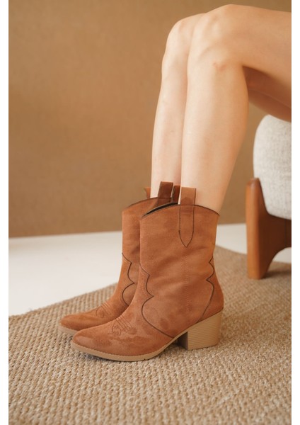 Kadın Lover Kovboy Bot Taba Süet fırsatları