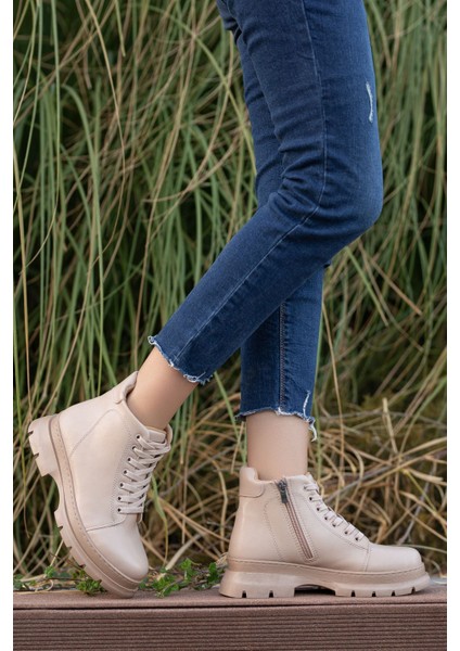 Lour Nude Cilt Kısa Bağcık Detaylı Kadın Bot modelleri