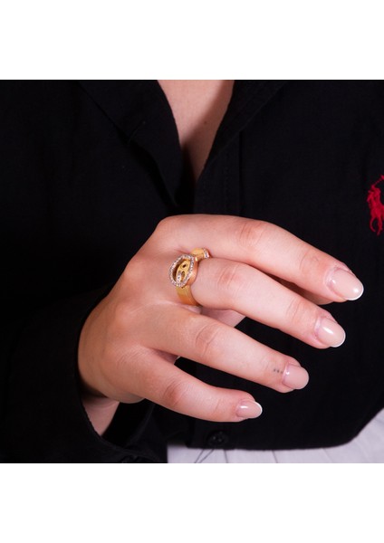 14 Ayar Kemer Tasarımlı Yüzük