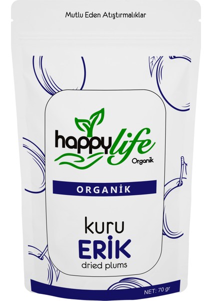 Happy Life Organik Kuru Erik 70GR