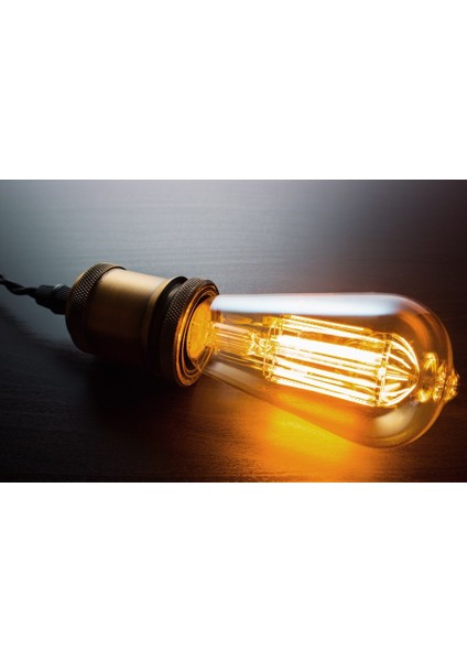 Armut Kateli Rustik 2700 K Sarı LED Filament Bulb 50 Bin Saat Garantili Dekoratif E27 Duy 4 W Dekoratif Cafe Ampulü ST64