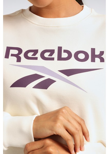 Rı Bl Fleece Crew Bej Kadın Sweatshirt