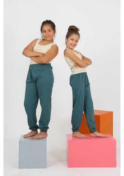 Kız Çocuk Sıfır Kol Ten Rengi Penye Pijama Takım 20433 fiyatları