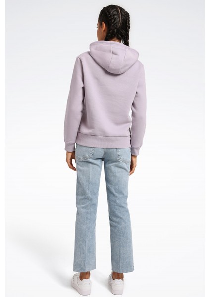 Rı Bl Fleece Hoodıe Lila Kadın Sweatshirt indirimleri