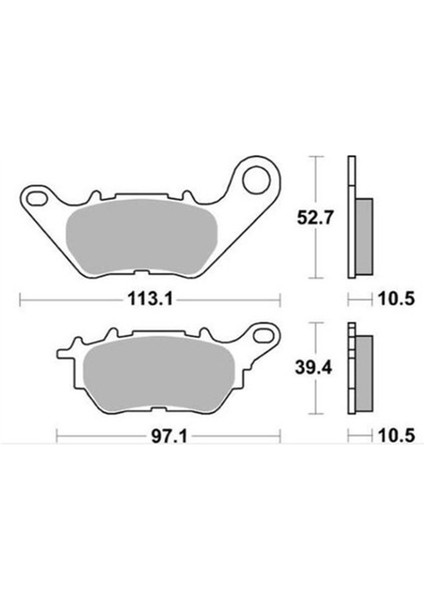 Yamaha Yzf R25 -MT25 Arka Disk Rms Fren Balata (Made In Italya)