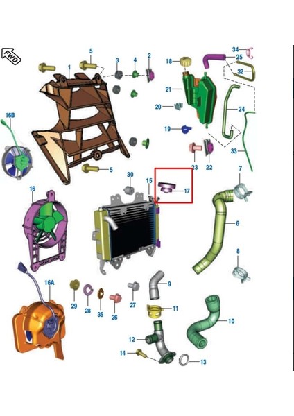 Bajaj Pulsar Ns 200,RS 200,DOMINAR 400,250 Uyumlu Radyatör Kapağı Orjinal 2014-24 fiyatları