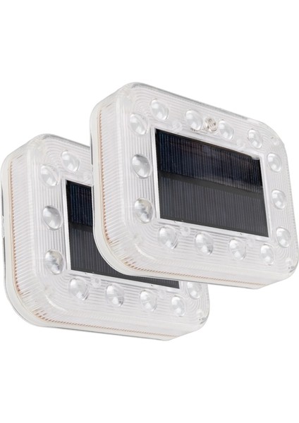 Sunup Solar Ledli Yanıp Sönen Araç Ikaz Lambası Ikili Set