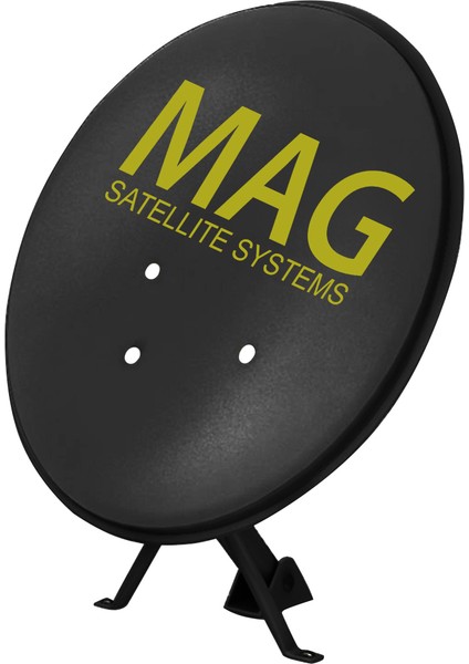 Mag 80 cm Ofset Siyah Çanak Anten (Küçük MOUNT)(10LU Paket)