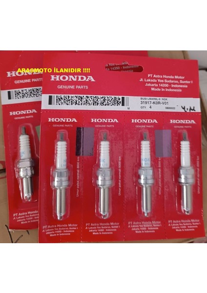 Honda Pcx 125 Orjinal Buji Ngk LMAR8L-9 (Nss 250) 2021-2023 fiyatları