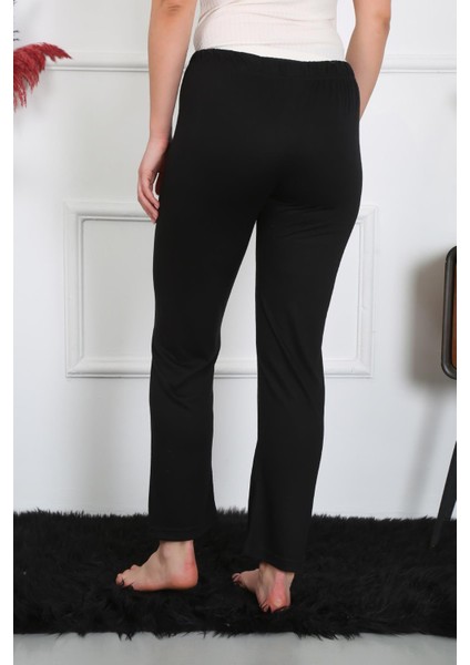 Kadın Pamuk Penye Tek Alt Pijama Siyah 27514 fırsatları