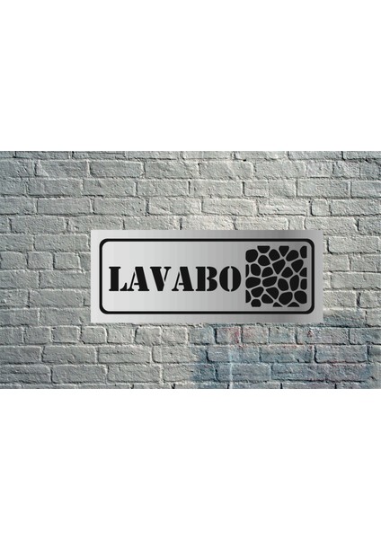 Dekoratif Lavabo Yazılı Gold Aynalı Pleksi Yönlendirme Levhası fiyatları