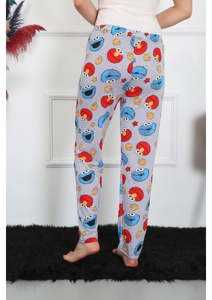 Kadın Pamuklu Tek Alt Pijama 27516