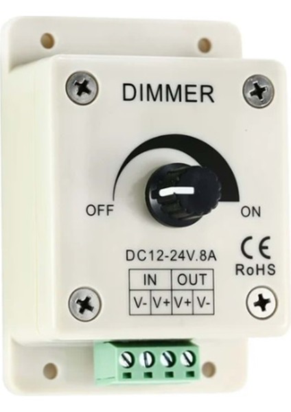 12-24VDC 8A Pwm Dimmer Controller