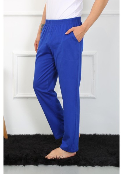 Erkek Pamuk Saks Tek Alt Pijama 27495 modelleri