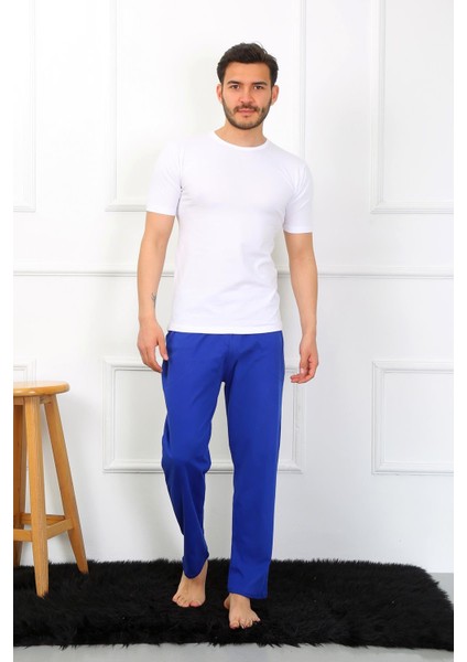 Erkek Pamuk Saks Tek Alt Pijama 27495 fırsatları