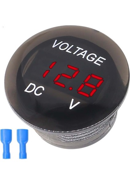 12-24 Vdc LED Digital Ekran Voltmetre Su Geçirmez