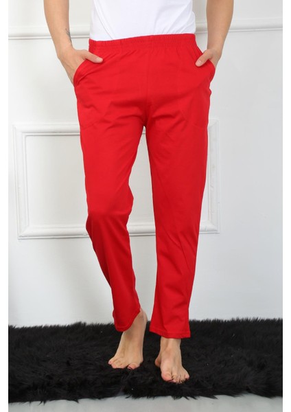 Erkek Pamuk Kırmızı Tek Alt Pijama 27495 fırsatları