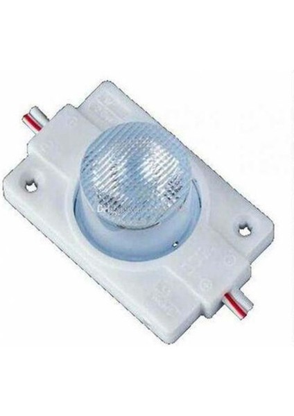 12V 1,5W Tek Ledli Mercekli Modül - Beyaz